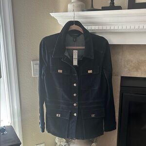 White House Black Market Denim Blazer